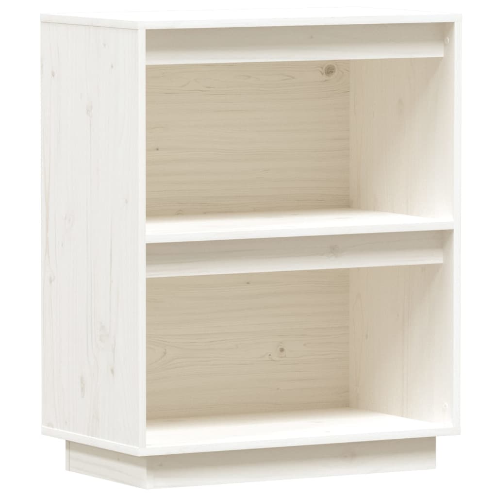 White console wardrobe 60x34x75 cm Solid pine wood