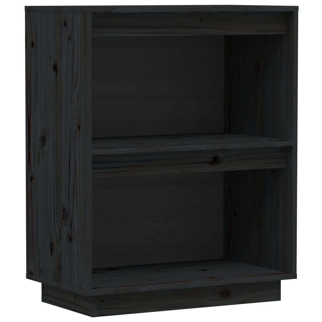 Black console wardrobe 60x34x75 cm Solid pine wood