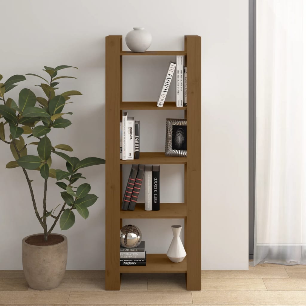 Library/Brown Honey 60x35x160 cm Solid wood