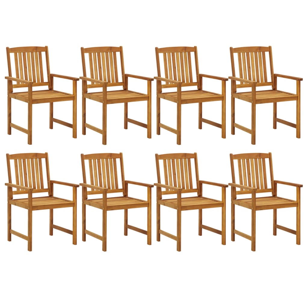 Garden dining room set 9 pcs solid acacia wood