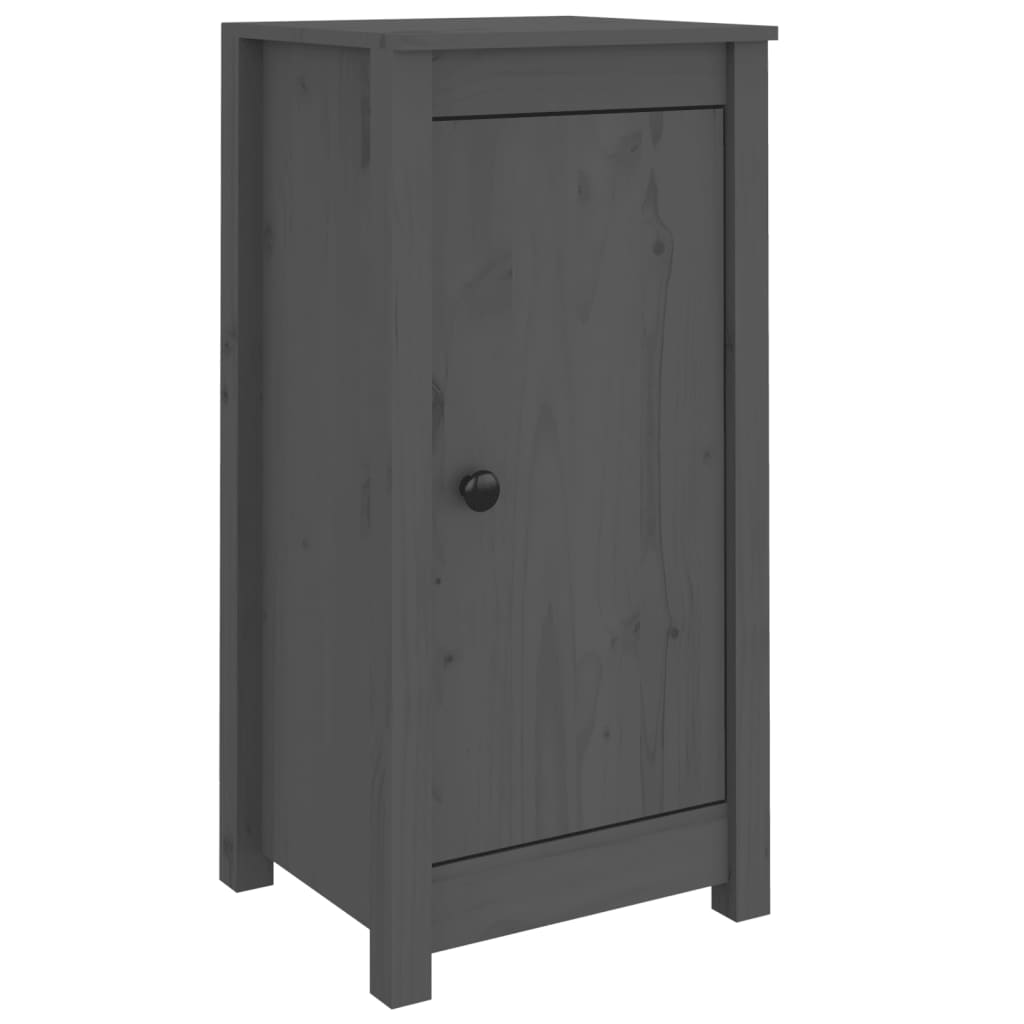 Gray buffet 40x35x80 cm solid pine wood