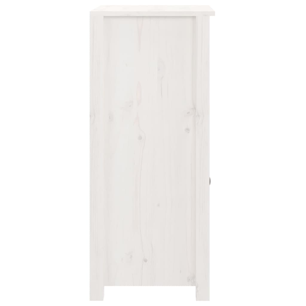 White buffet 40x35x80 cm solid pine wood