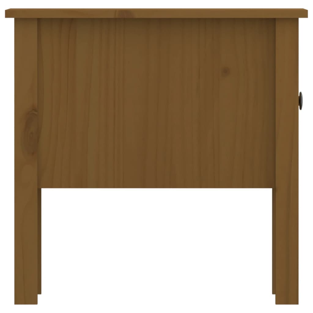 Honey chestnut table 50x50x49 cm solid pine wood