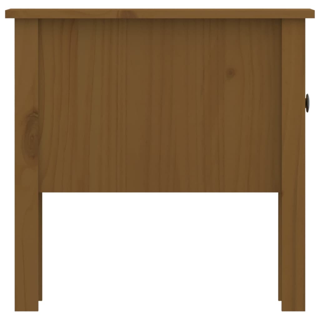 Ernennen Sie Tabelle 2PCS Brauner Honig 50x50x49cm Festkieferholz