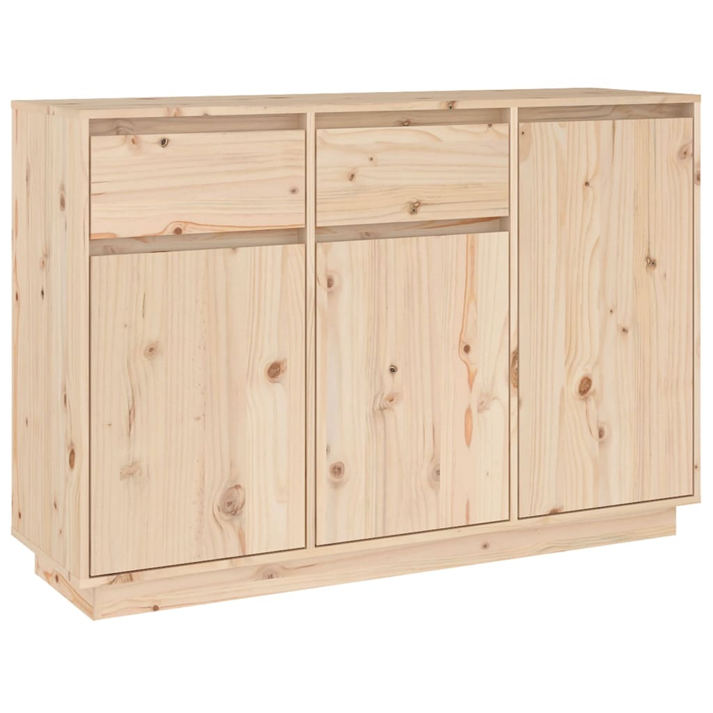 Credenza 110x34x75 cm in legno di pino massiccio