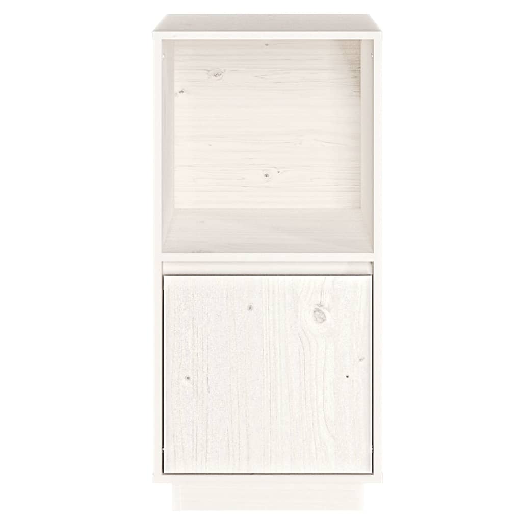 White buffet 38x35x80 cm solid pine wood
