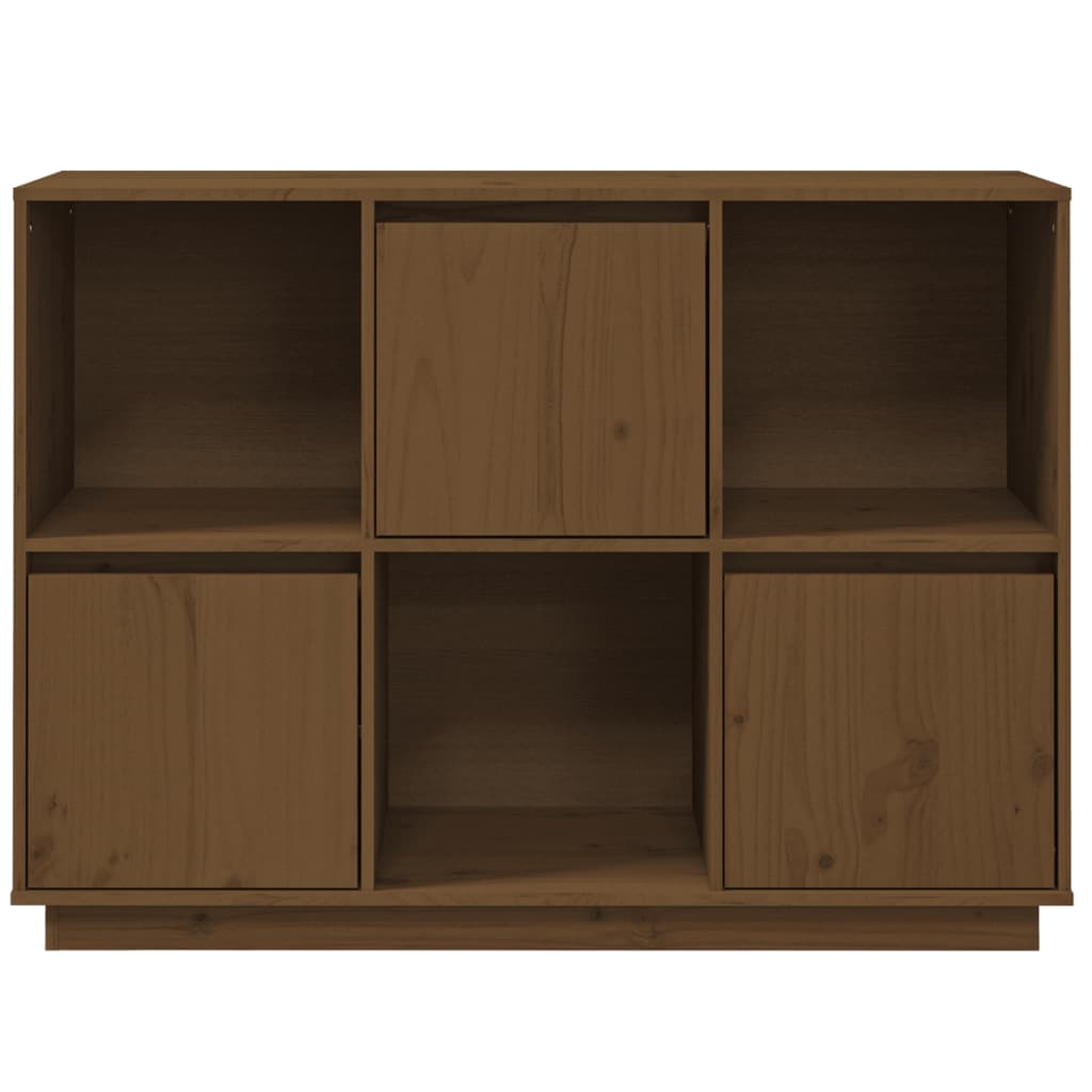 Buffet Marron miel 110.5x35x80 cm Bois massif de pin