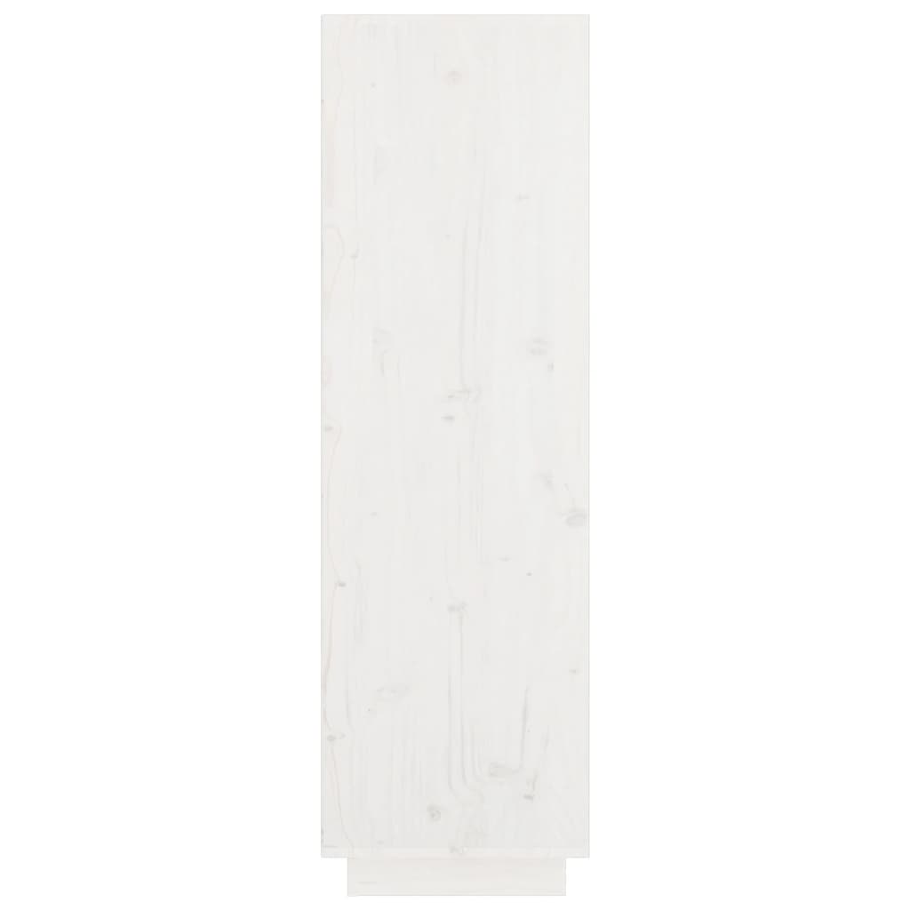 Buffet Blanc 74x35x117 cm Bois massif de pin