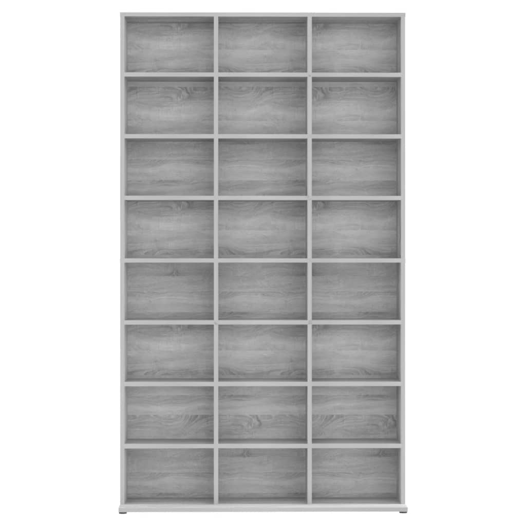 Sonoma gray cd cabinet 102x23x177.5 cm engineering wood