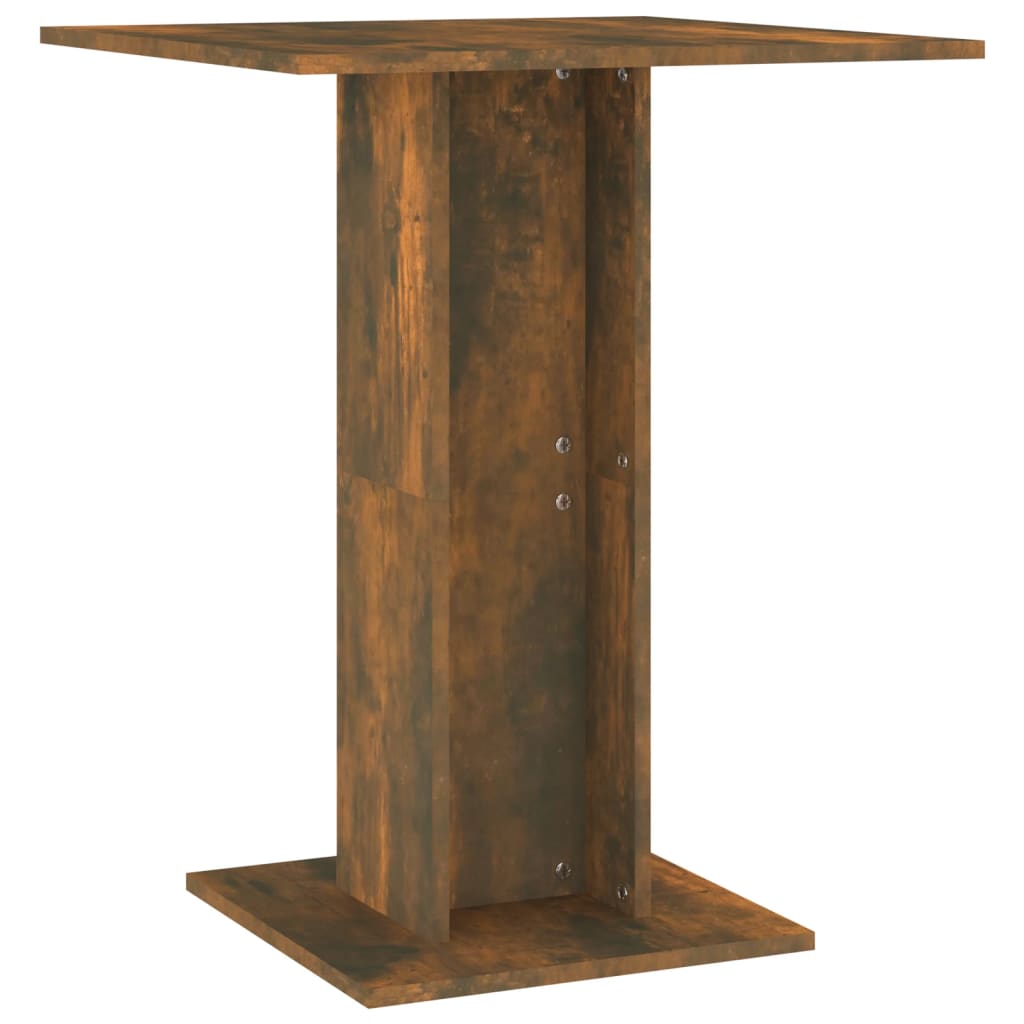 Smoked oak bistro table 60x60x75 cm engineering wood