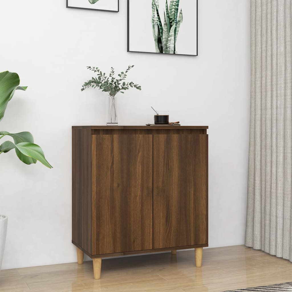 Buffet Chêne marron 60x35x70 cm Bois d'ingénierie