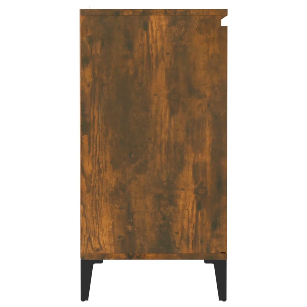 Buffet Chêne fumé 60x35x70 cm Bois d'ingénierie