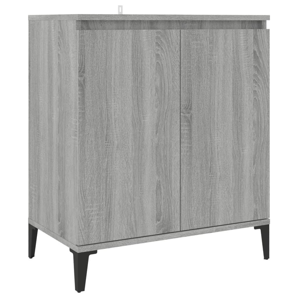 Credenza Sonoma grigia 60x35x70 cm MDF