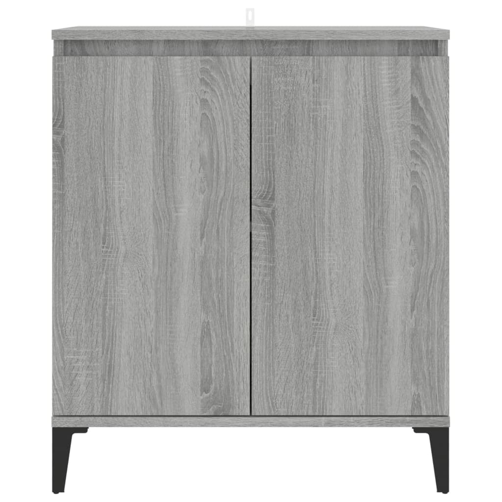 Credenza Sonoma grigia 60x35x70 cm MDF