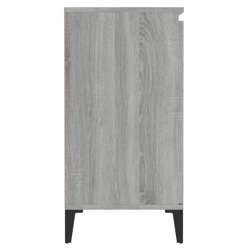 Credenza Sonoma grigia 60x35x70 cm MDF