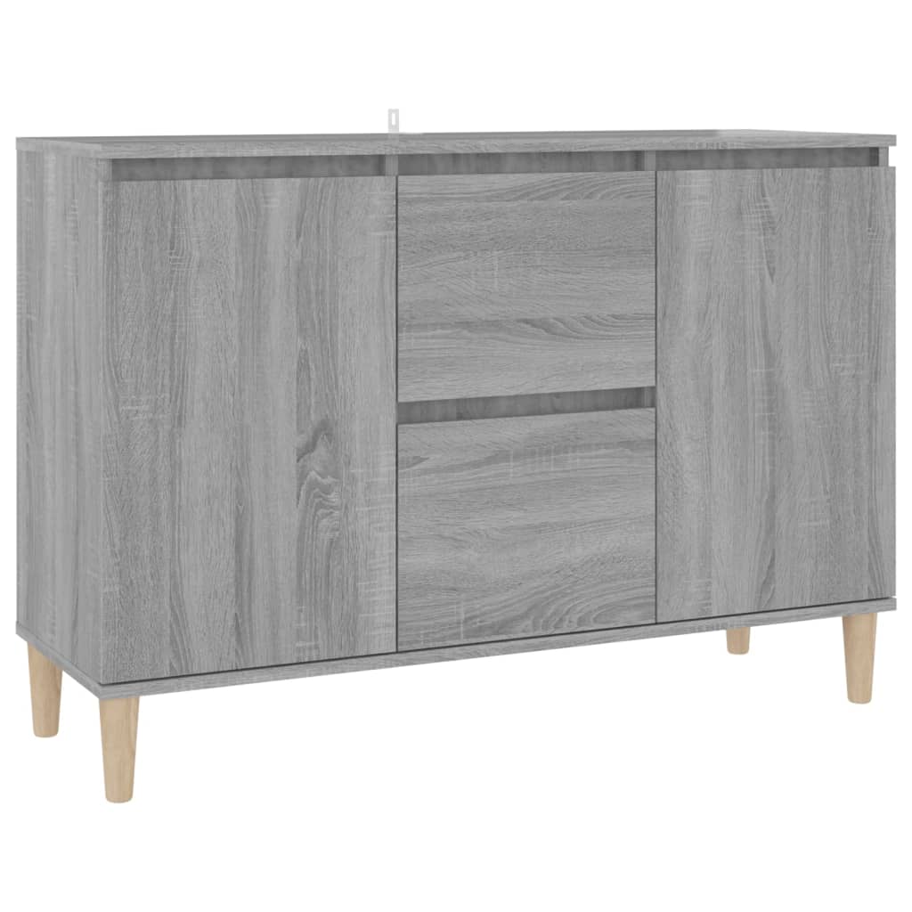 Graues Sonoma -Buffet 103,5x35x70 cm Engineering Holz