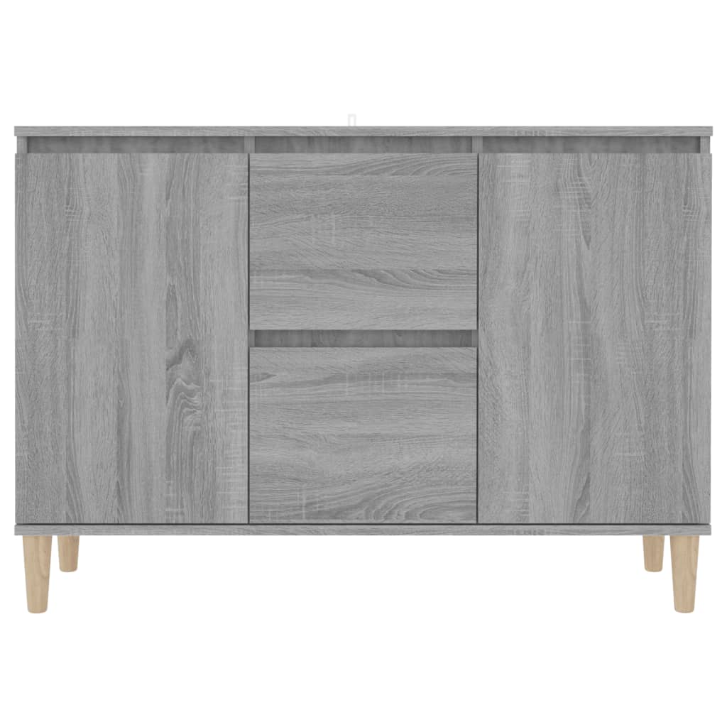 Graues Sonoma -Buffet 103,5x35x70 cm Engineering Holz