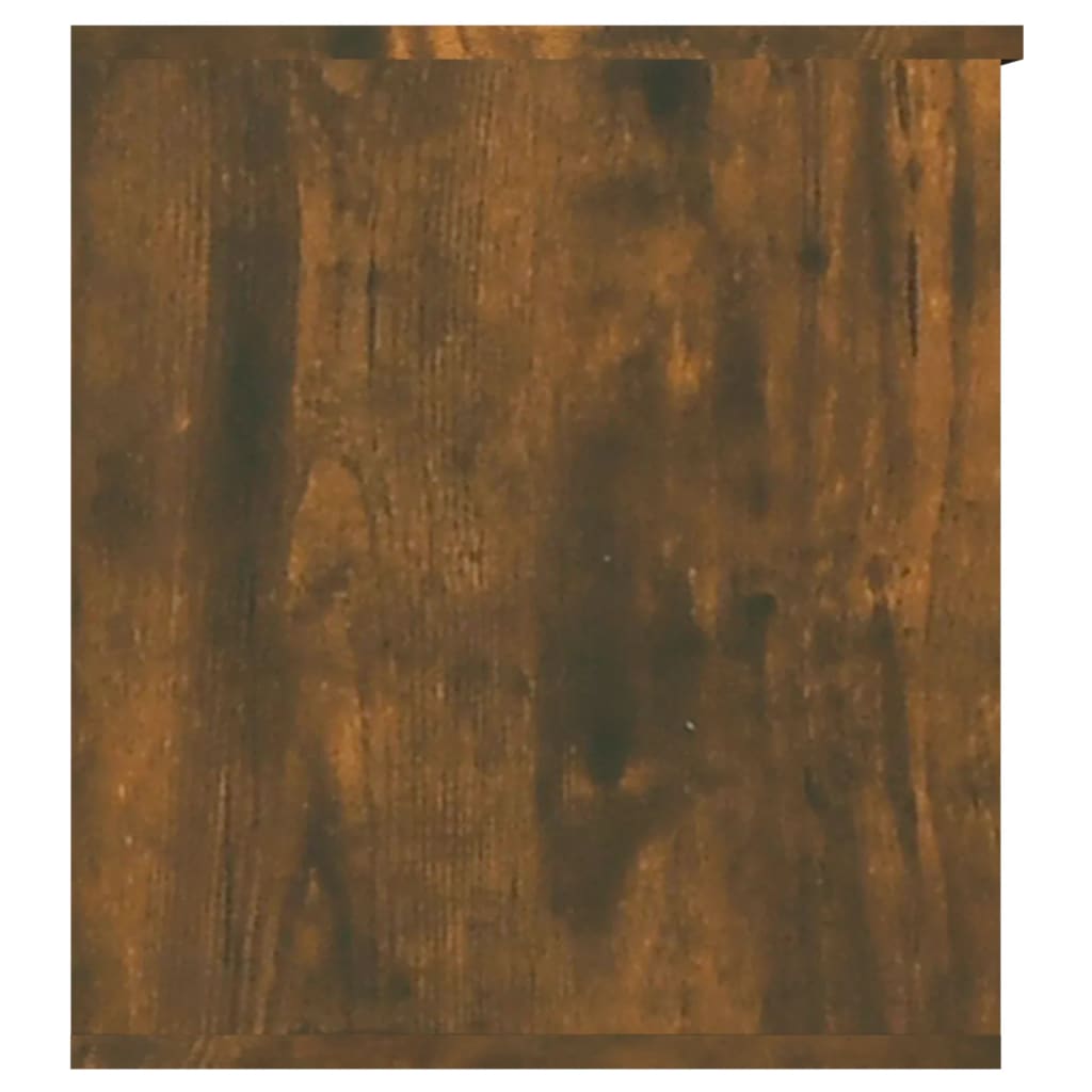 Smoked oak storage box 84x42x46 cm engineering wood
