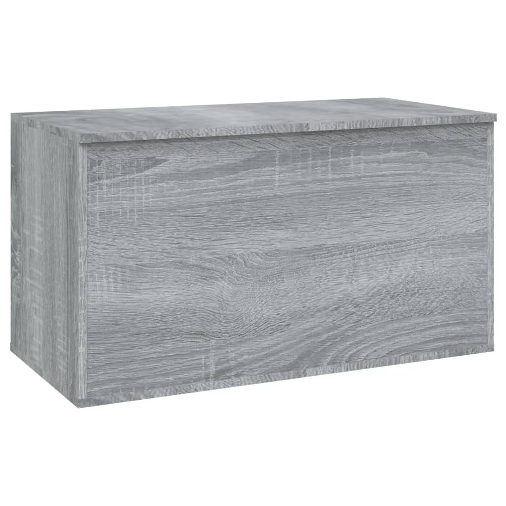 Baule portaoggetti Sonoma grigio 84x42x46 cm MDF