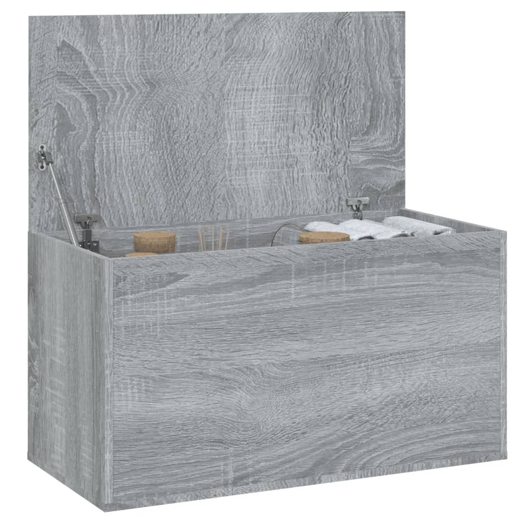 Sonoma Grey Storage Chest 84x42x46 cm Engineering Holz