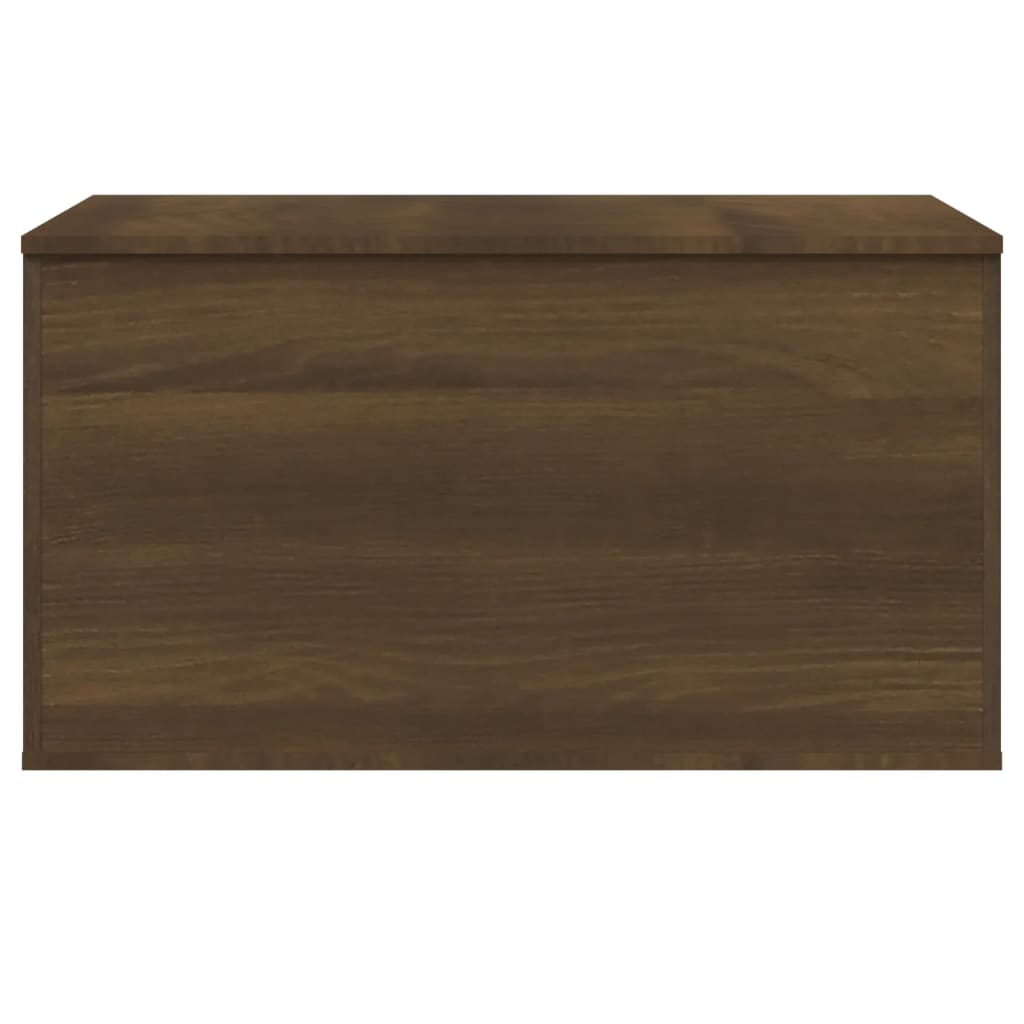 Brown oak storage box 84x42x46 cm Engineering wood