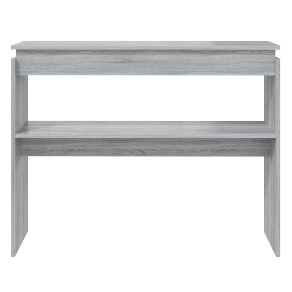 Table console Sonoma gris 102x30x80 cm Bois d'ingénierie