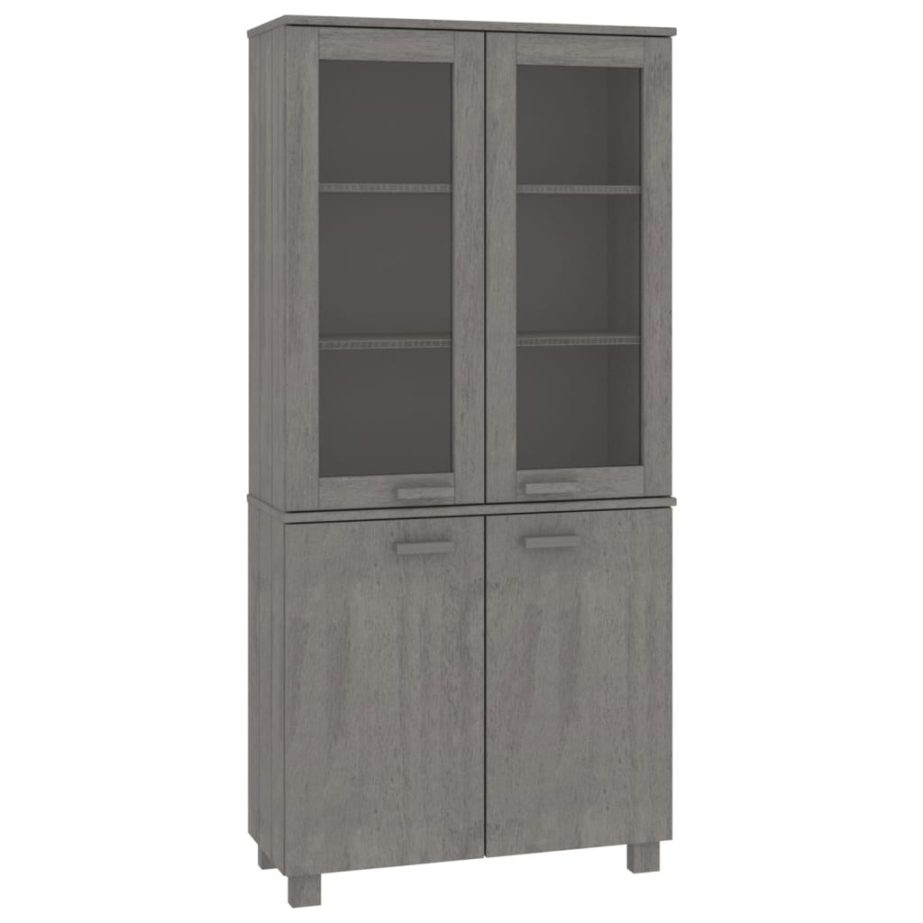 Hamar Buffet Solid Wood Of Light Gray Pine