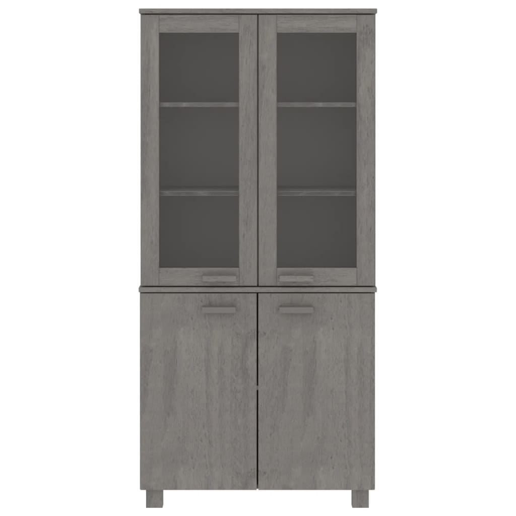 Hamar Buffet Solid Wood Of Light Gray Pine