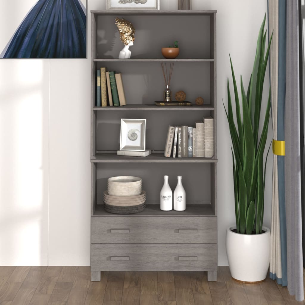 Hamar Buffet Solid Wood Of Light Gray Pine