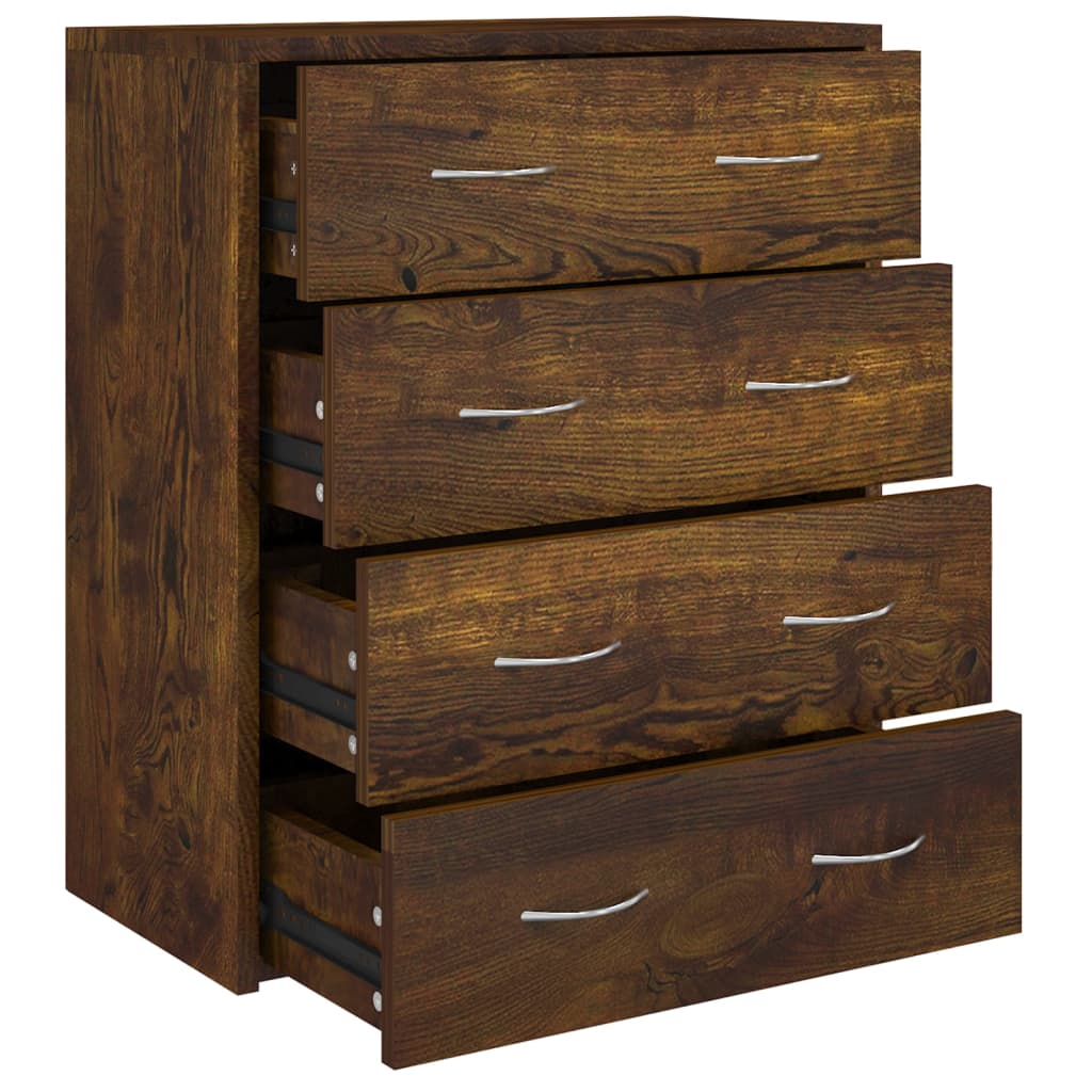 Buffet with 4 drawers 60x30.5x71 cm smoked oak