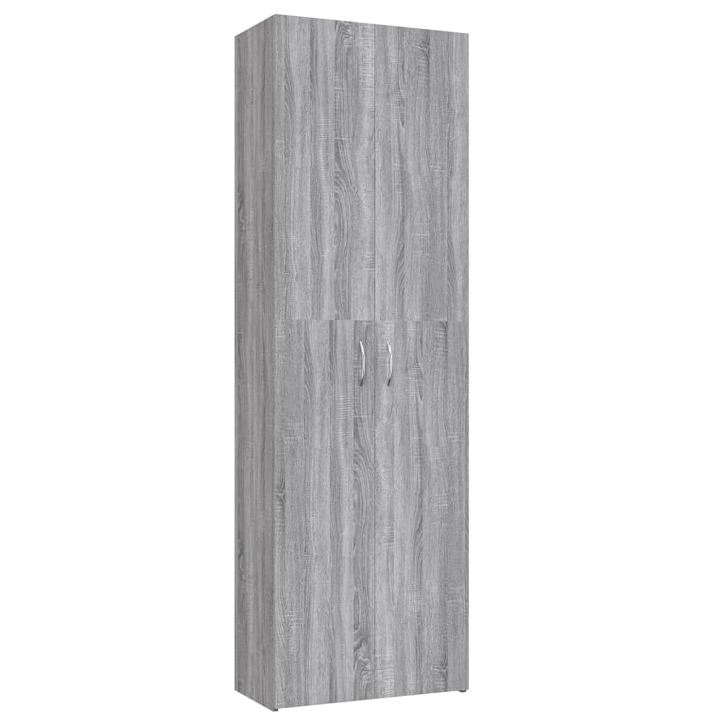 Sonoma Grey Office Cabinet 60x32x190 cm Ingenieurholz Holz