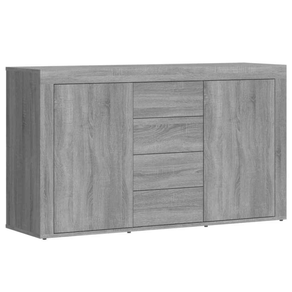 Grey Sonoma Buffet 120x36x69 cm ingegnerista legno