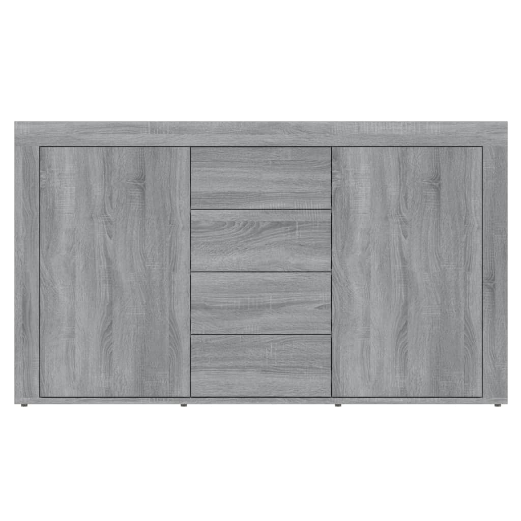 Graues Sonoma -Buffet 120x36x69 cm Engineering Holz
