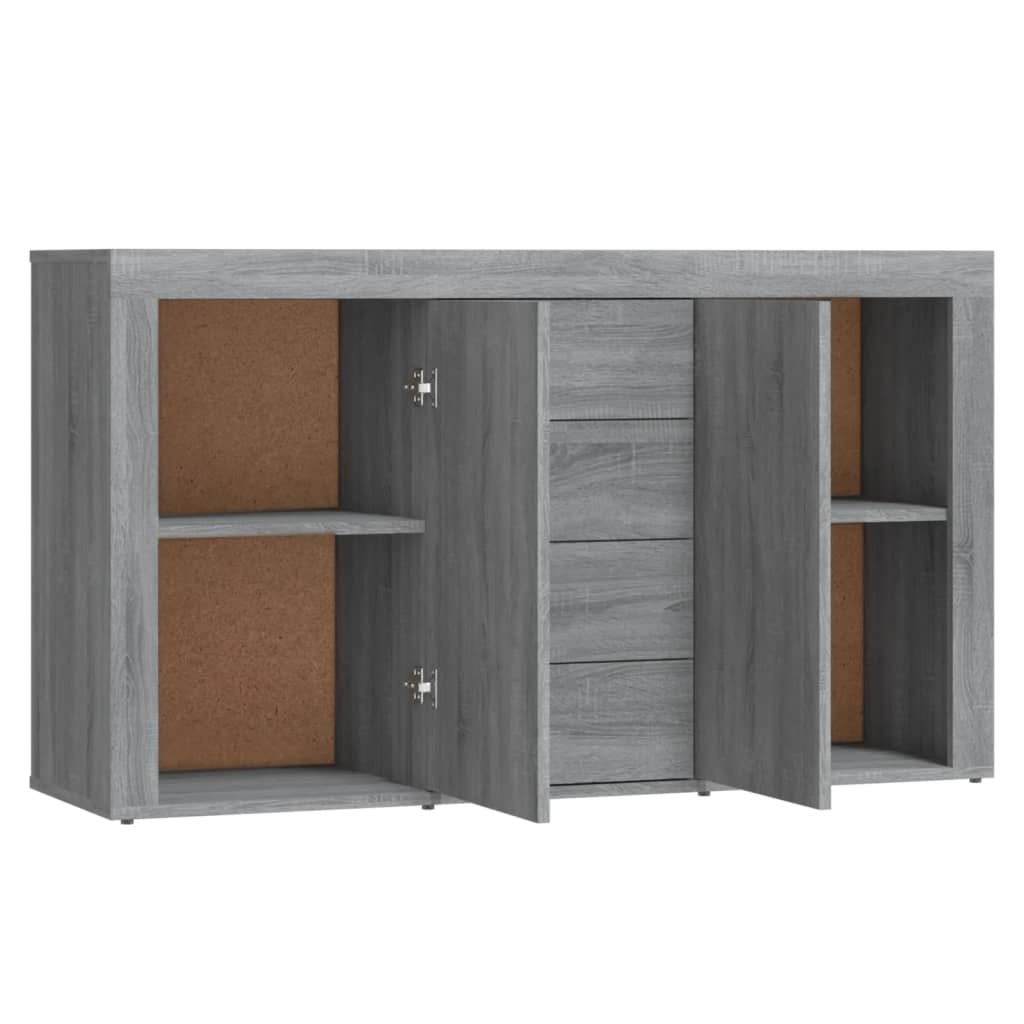 Grey Sonoma Buffet 120x36x69 cm ingegnerista legno