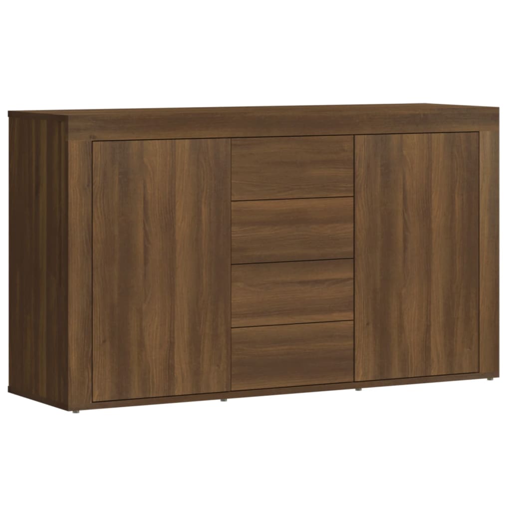 Credenza in rovere marrone 120x36x69 cm MDF