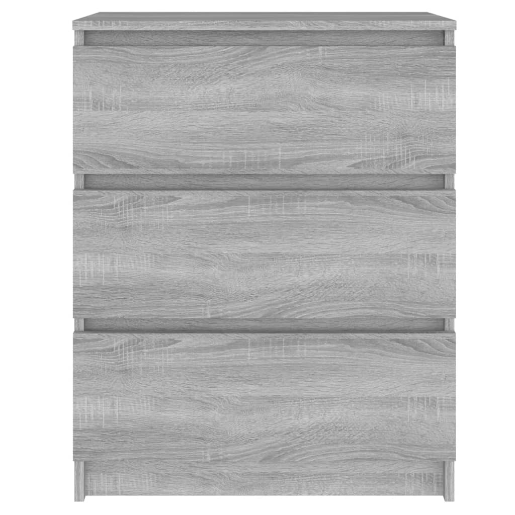 Credenza Sonoma grigia 60x35x76 cm MDF