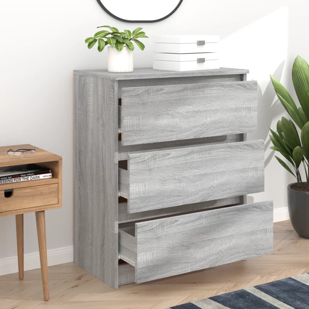 Sonoma Grey Buffet 60x35x76 cm Engineering Holz