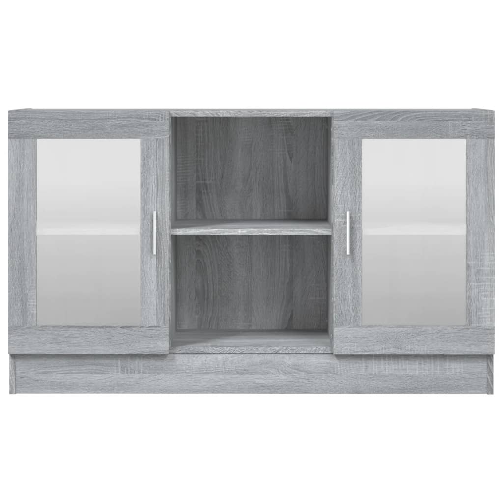 Armoire à vitrine Sonoma gris 120x30,5x70 cm Bois d'ingénierie