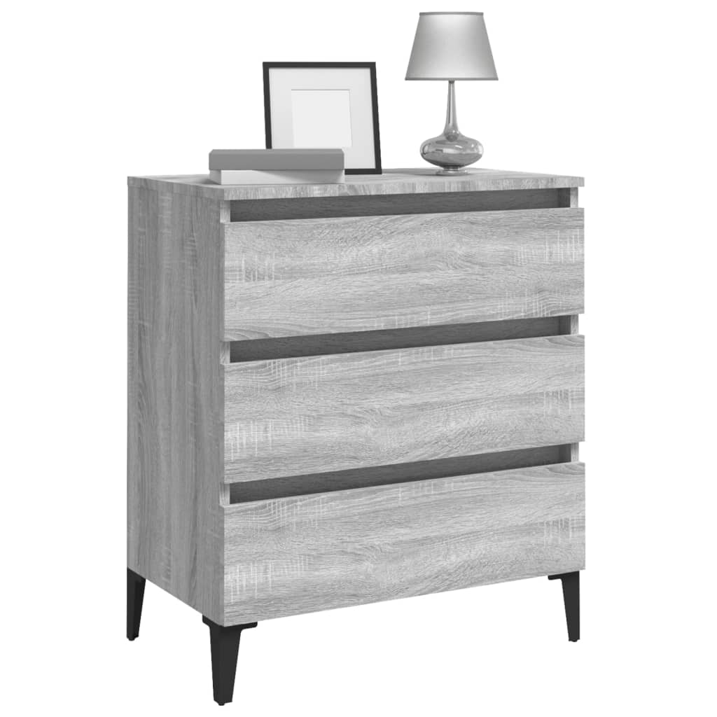 Buffet Sonoma gris 60x35x69 cm Bois d'ingénierie