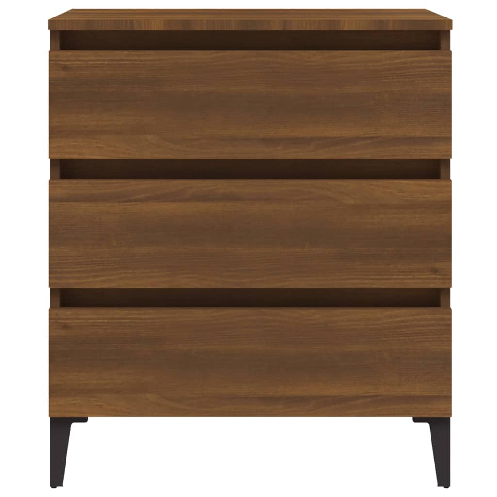 Buffet Brown Eiche 60x35x69 cm Ingenieurholz Holz