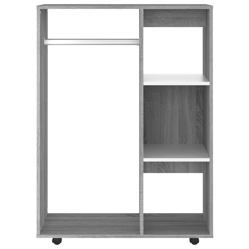 Sonoma gray wardrobe 80x40x110 cm Engineering wood