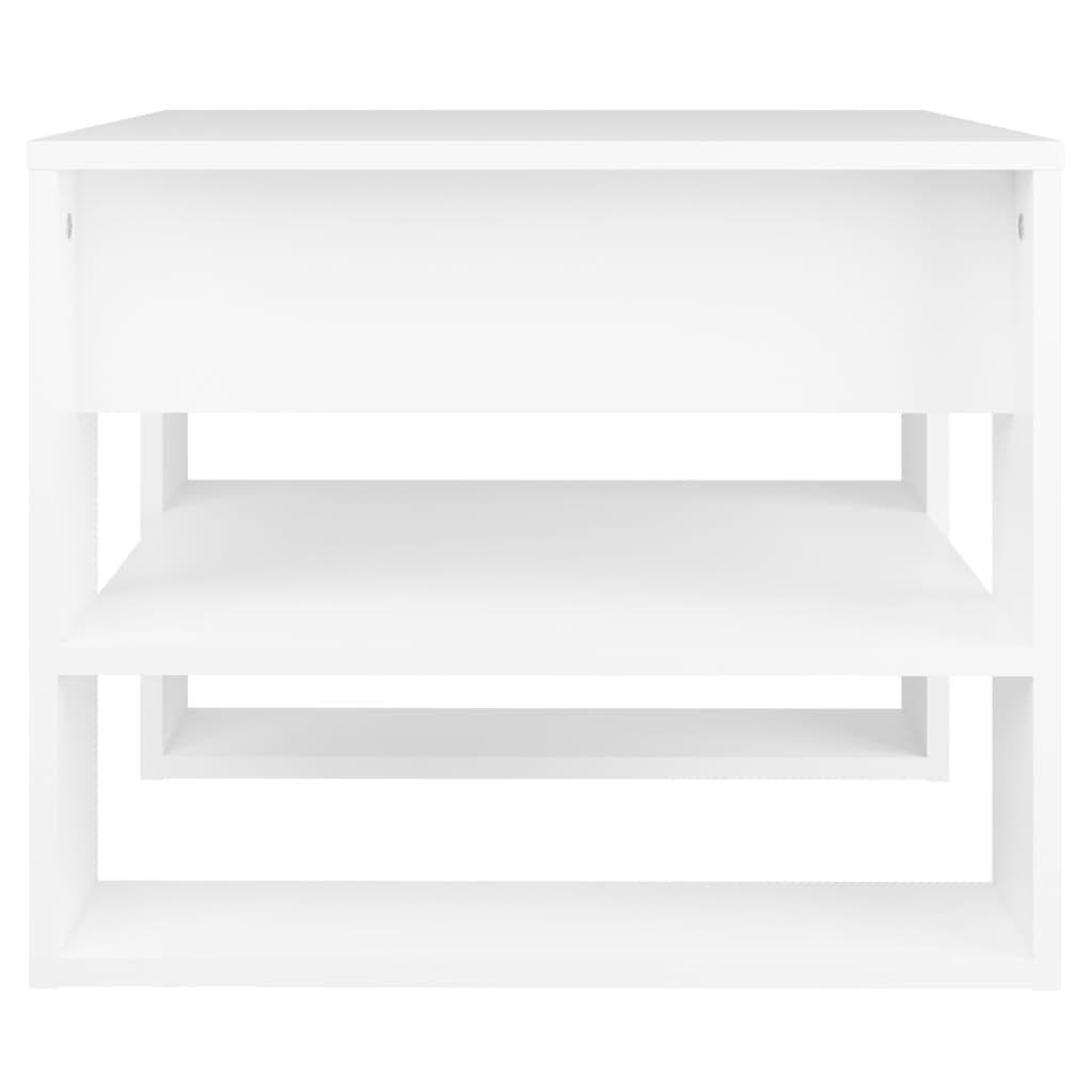 Table basse Blanc 55,5x55x45 cm Bois d'ingénierie