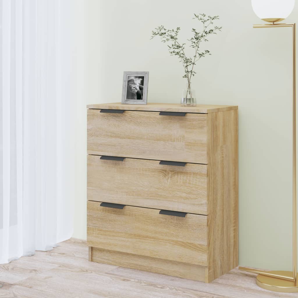 Credenza rovere Sonoma 60x30x70 cm MDF