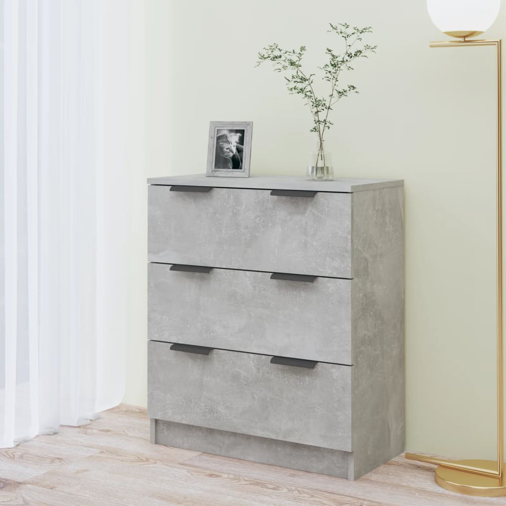 Concrete gray buffet 60x30x70 cm engineering wood