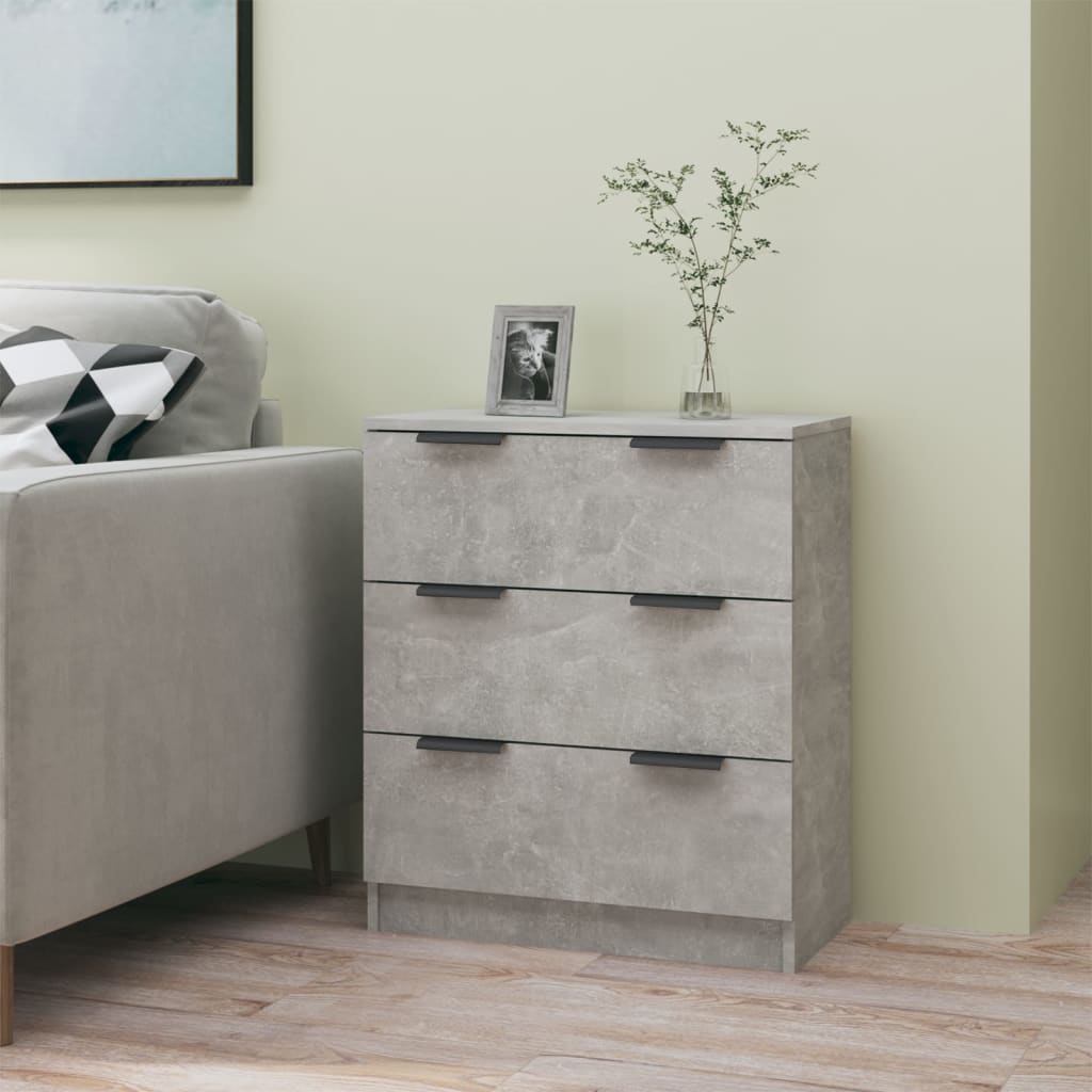 Concrete gray buffet 60x30x70 cm engineering wood