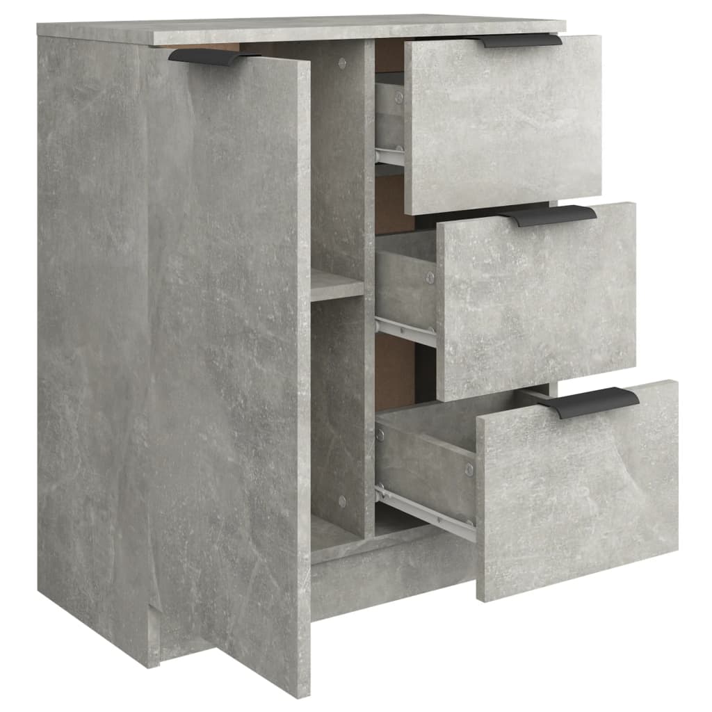 Concrete gray buffet 60x30x70 cm engineering wood