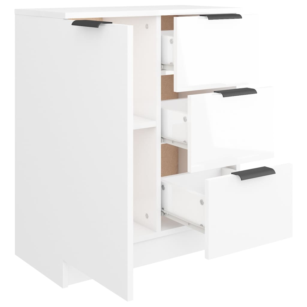 Brilliant white buffet 60x30x70 cm Engineering wood