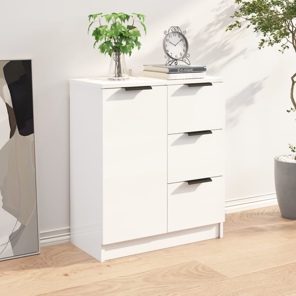 Brilliant white buffet 60x30x70 cm Engineering wood