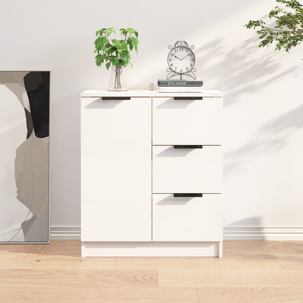 Brilliant white buffet 60x30x70 cm Engineering wood