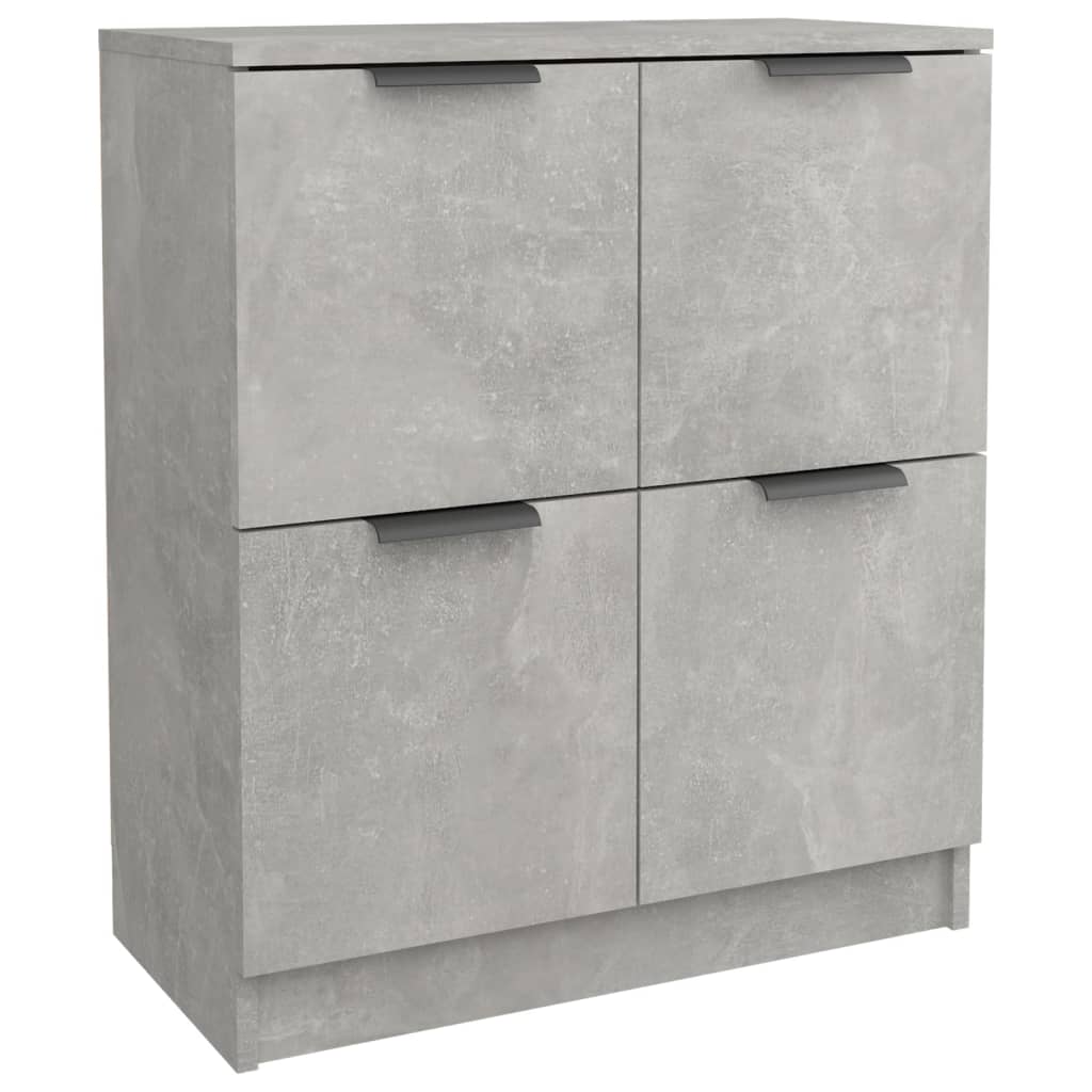 Buffet grigio in cemento 60x30x70 cm legno di ingegneria